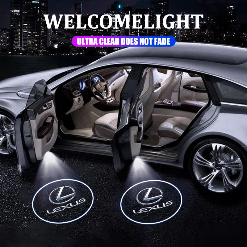 

Car Door LED HD Welcome Courtesy Shadow Projector Lamp Logo Light For Lexus F SPORT ES RX NX LS UX LM LX GX LC RZ IS CT GS RC HS