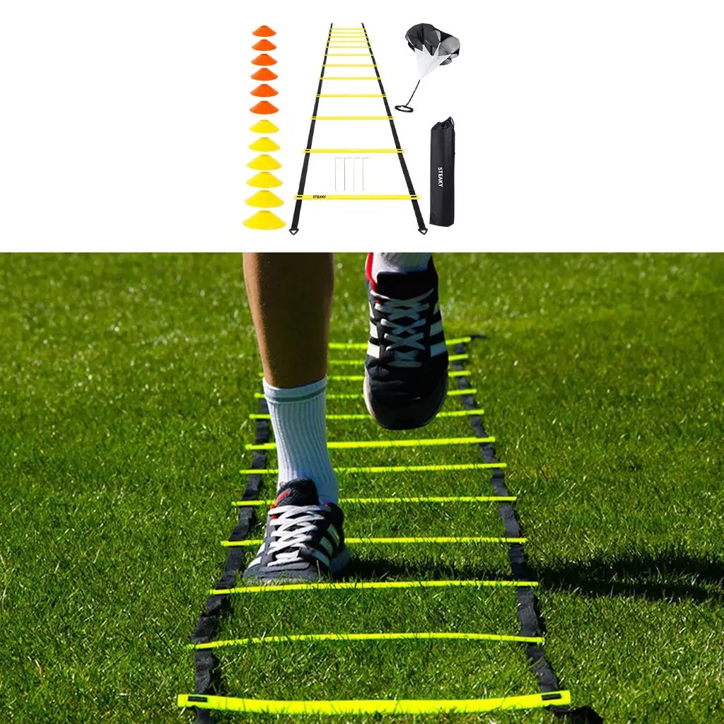 

Agility Ladder & Speed Training Set - Exercise Workout Equipment to Boost