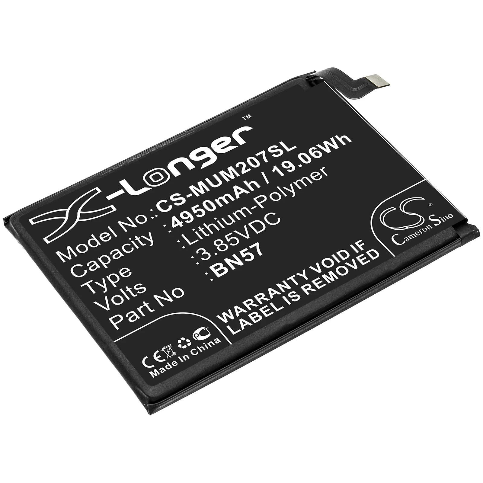 

CS Battery 3.85V/4950mAh BN57 for Poco X3 NFC,M2007J20CG