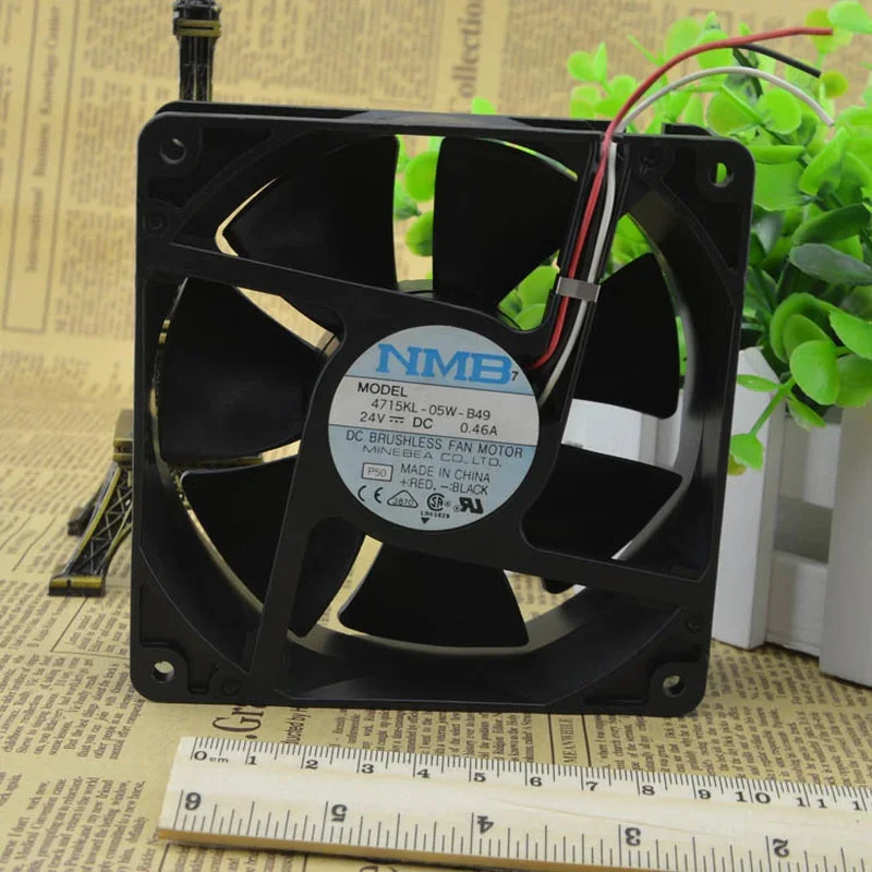 New Fan For NMB 4715KL-05W-B49 DC24V 0.46A Axial Cooling Fan 120*120*38mm