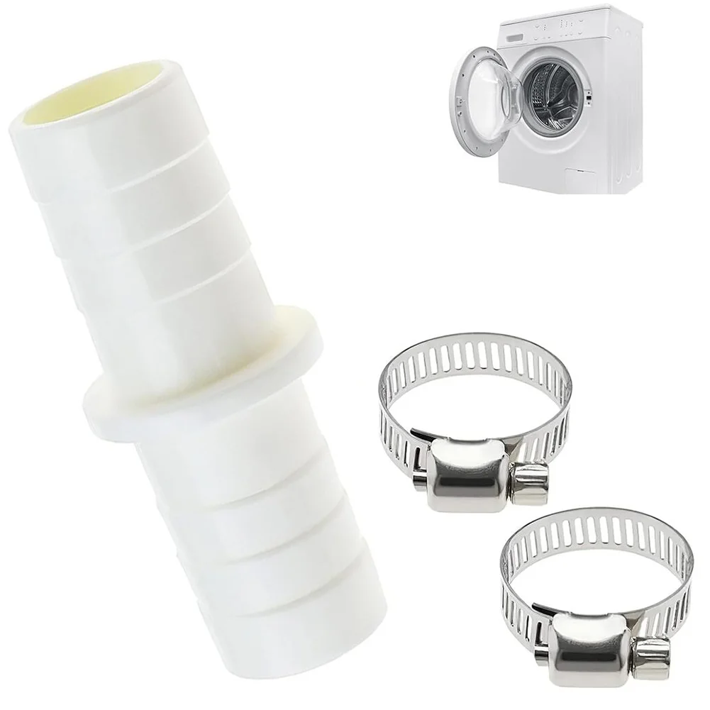 Metal Clamp Set Waste Pipe Connector 17mm Inner Diameter 21mm Outer Diameter 65mm Total Length Installation Drain Pipe Connector