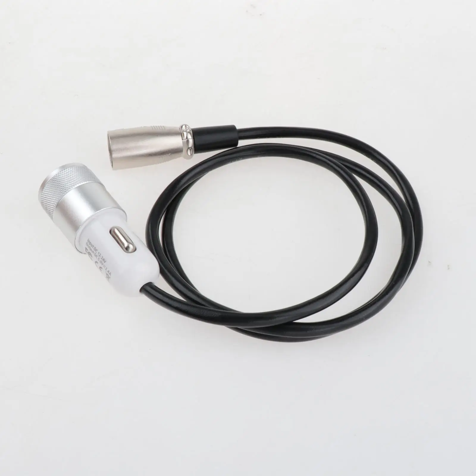 USB Alloy Fast Charging Adapter XLR 3 Pin to USB Cable Electric Scooter Conversion Plug for Versatile Devices