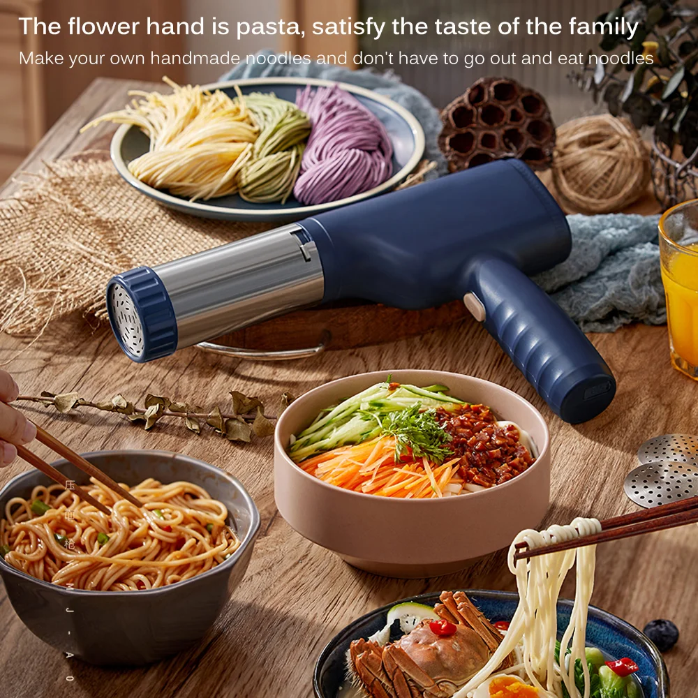 Noodle Maker Press Pasta Machine Stainless Steel Kitchen Pressing Spaghetti Crank Cutting Noodle Making Gun Kitchen Noddle Tools