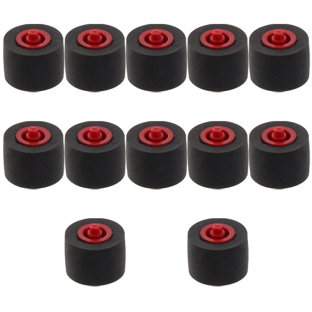 

12pcs Plastic Pinch Roller with Rubber for Recorder Player 9-6.5-9.1-1.5mm Cassette Repair Pulley Bearing Wheel