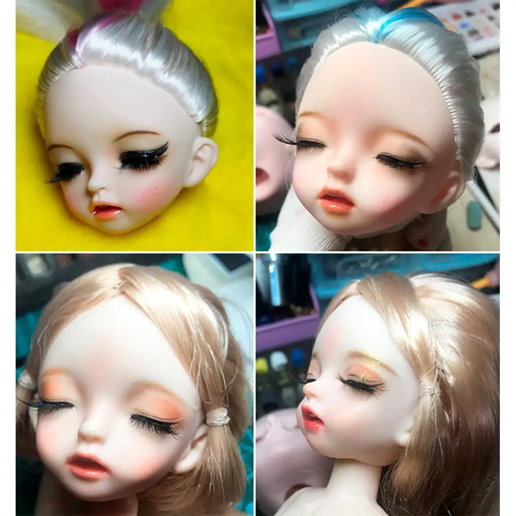 1/6 BJD dolls head shape DIY dolls accessories for 28cm girl doll body part