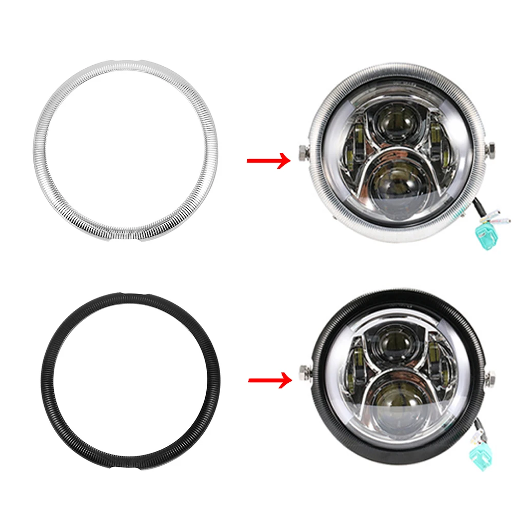 

Evomosa CNC Aluminum 7" Headlamp Headlight Trim Ring for BMW R Nine T Motorcycle Accessories