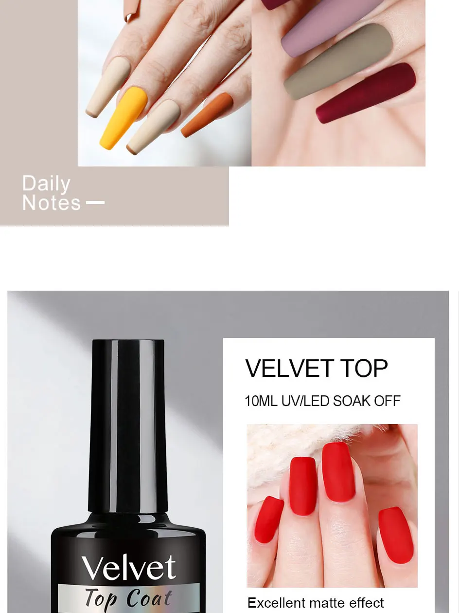 10ML Matte Top Coat Gel Polish Matte Funktion Gel Semi-Permanent Sealer Lack Soak Off UV LED Nail art Funktionelle Gel Liefert – Detail 10