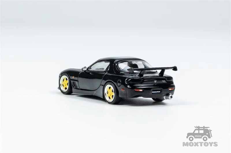 Tarmac Works 1:64 Mazda RX-7 FD3S speed A-Spec Brilliant Black Diecast Model Car