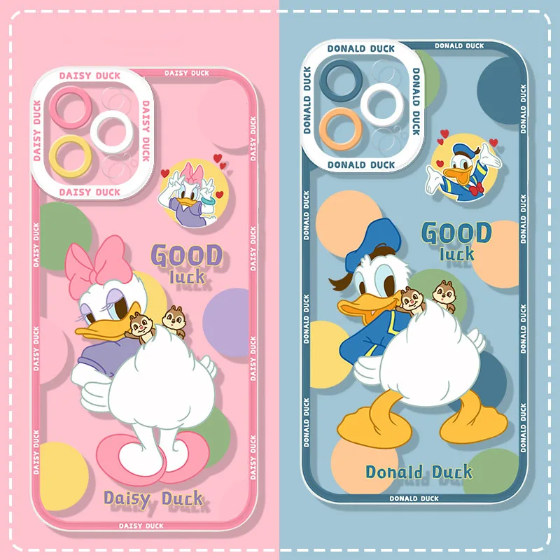 Disney Donald Duck Daisy Phone Case For Xiaomi Redmi 12C 11A 10 10C 10X 9 9A 9C 9T 8 8A 7 7A 6 6A 5A 5 Plus K20 K30 K30S Cover