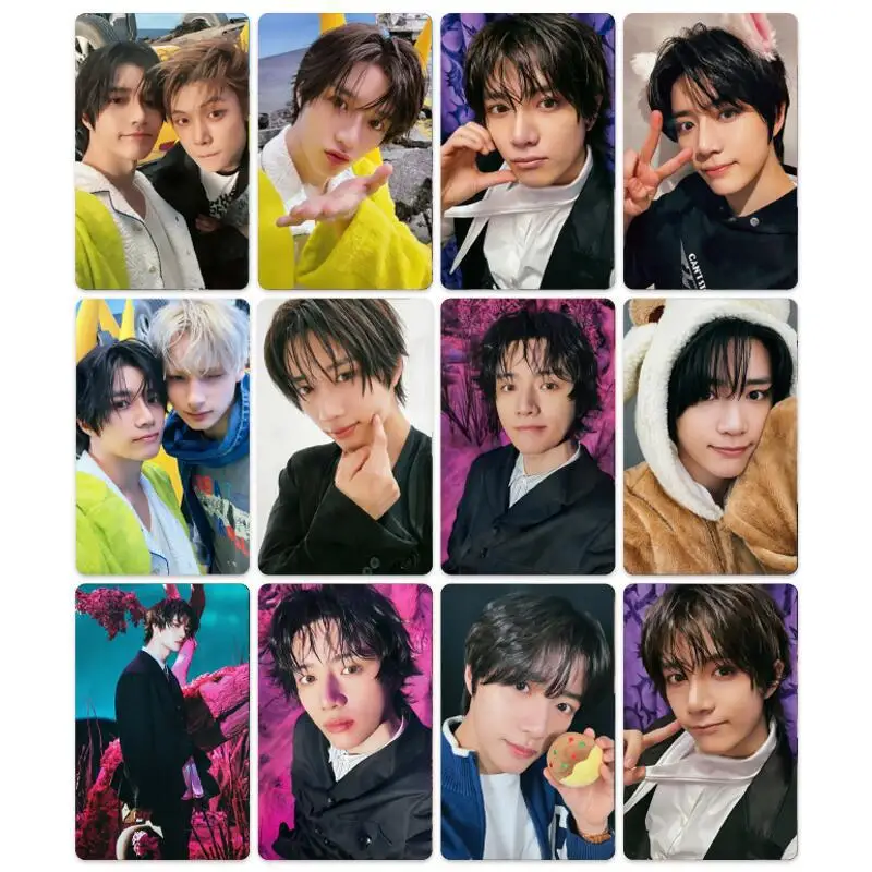

5Pcs/Set Kpop Idols TAEHYUN HUENINGKAI New Fashion Photocards Double Sides Printing LOMO Card Bookmark Fans Collection Gift