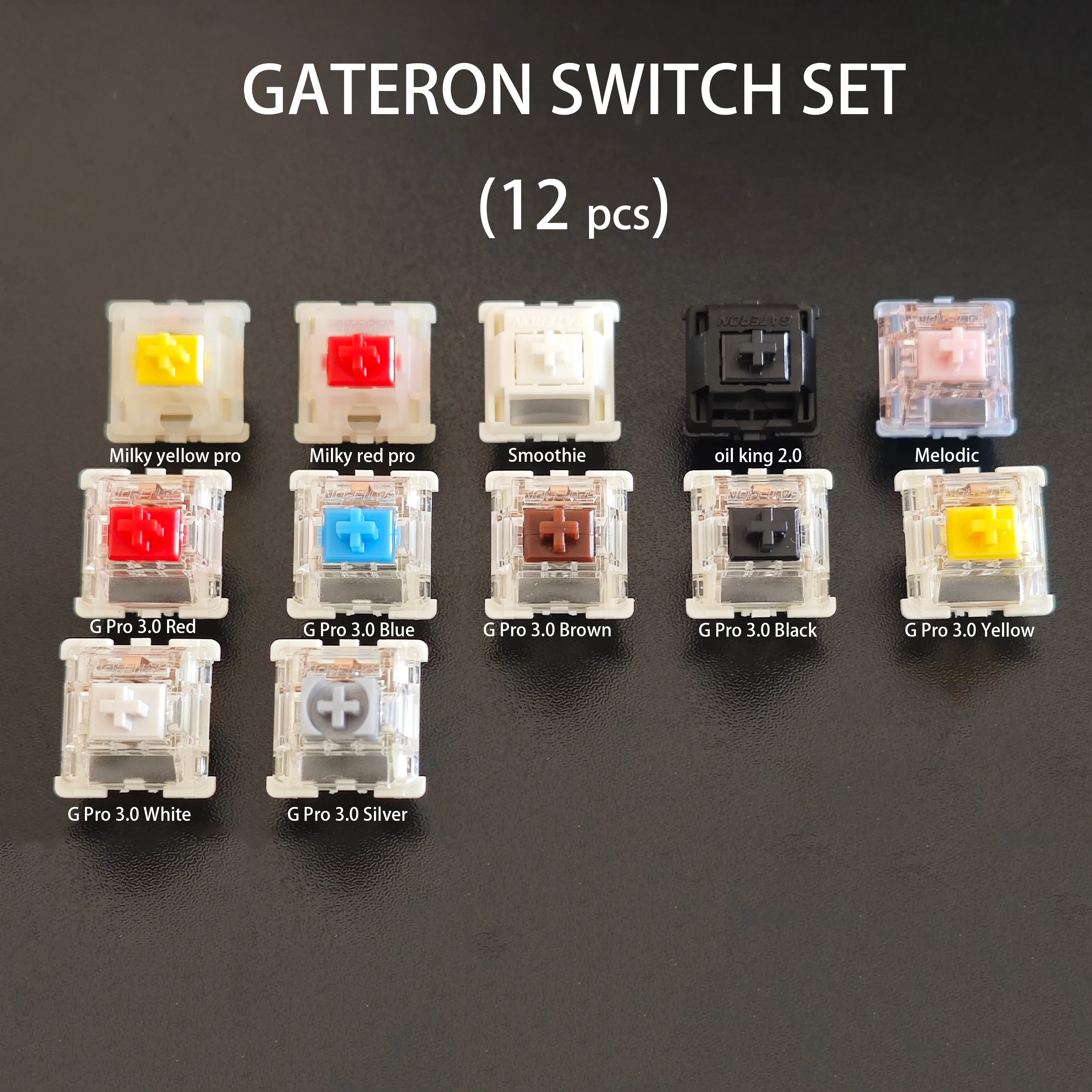 Outemu Gateron Kailh Schalter-Tester Multi-Marken-Erlebnispaket für Mechanische Tastaturen Magnetische Tastaturen Low-Profile-Schalter