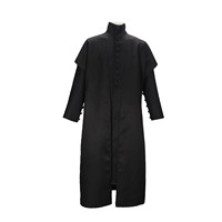 Professor Snape Cosplay Costume Men Jacket Coat Tunic Robe Cloak Cape Halloween Outfit