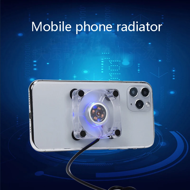 Portable Cell Phone Radiator Mobile Phone Cooling Fan Gamepad Holder Radiator