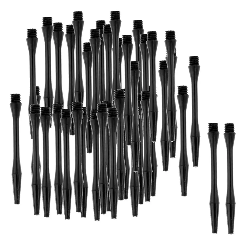Durable Plastic Dart Shafts 6mm Thread 54mm Stems Precision Slotted 60 Pack for Indoor Games Darts