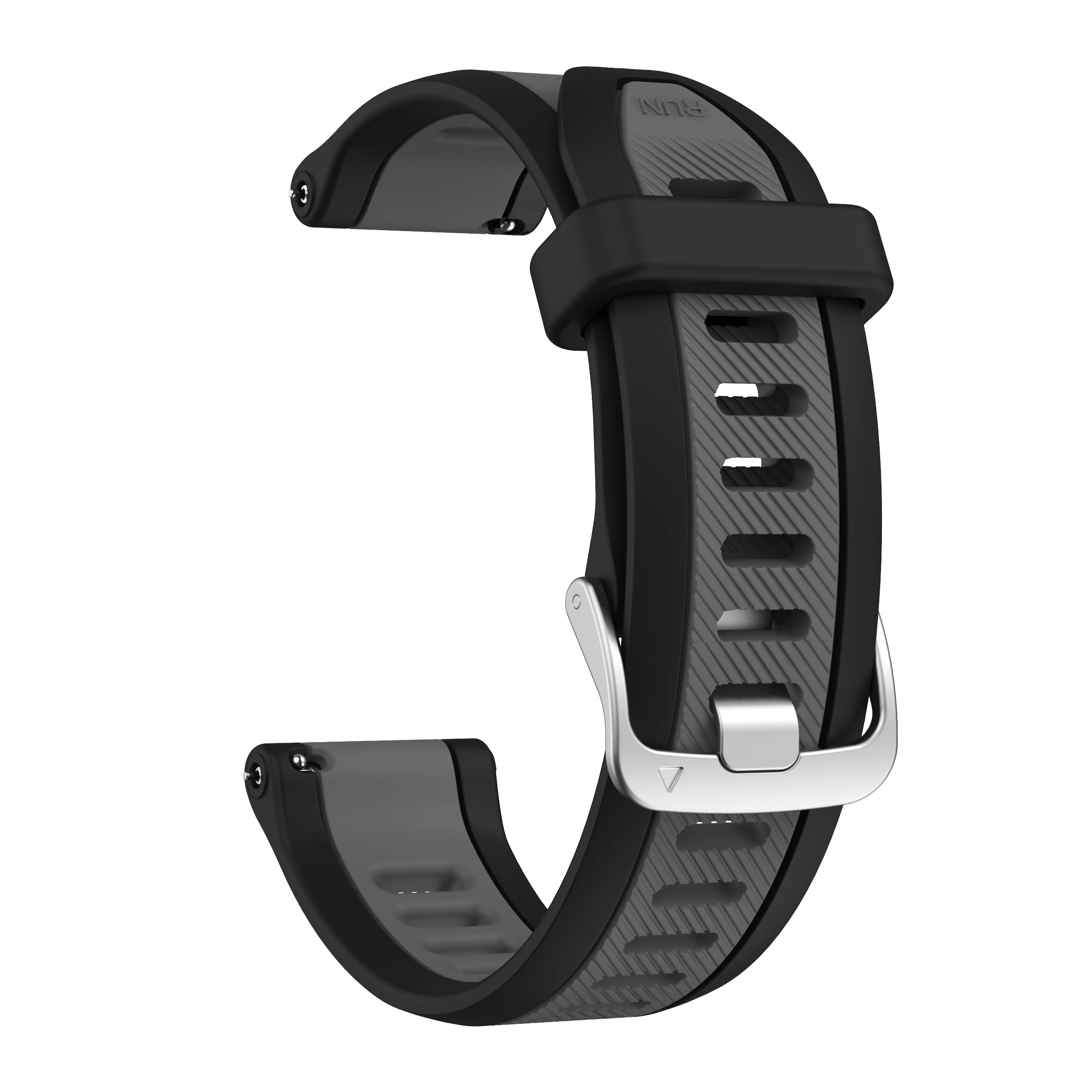 Quick Release 20mm Two-Tone Sports Silicone Band For Samsung Galaxy Watch 7 FE 6 5 Pro 45mm Watch4 44mm 40mm Replacement Strap