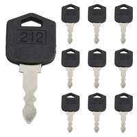 1/5/10/30/50pcs 212 Ignition Keys D554212 For Various Doosan Daewoo Forklift D25 D35 G25 G35