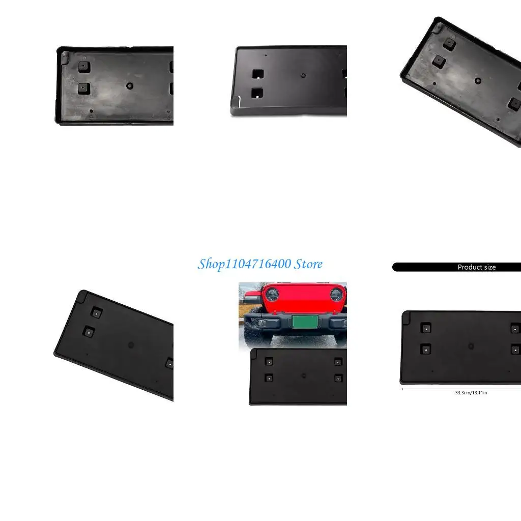 

y1gd Impacts Resistant Front Bumper License Plate Frame No Drill Mount Bracket Holder Stand For 68295610AA Easy Installation