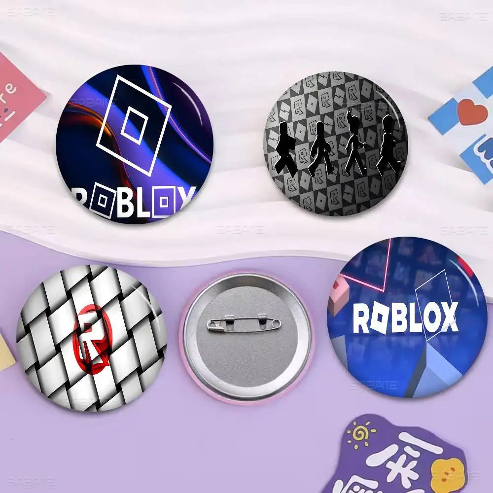 Hot Game-R-Robloxs Customizable Soft Button Pin For Women Creative Jewelry Funny Badge Cartoon Lover Hat