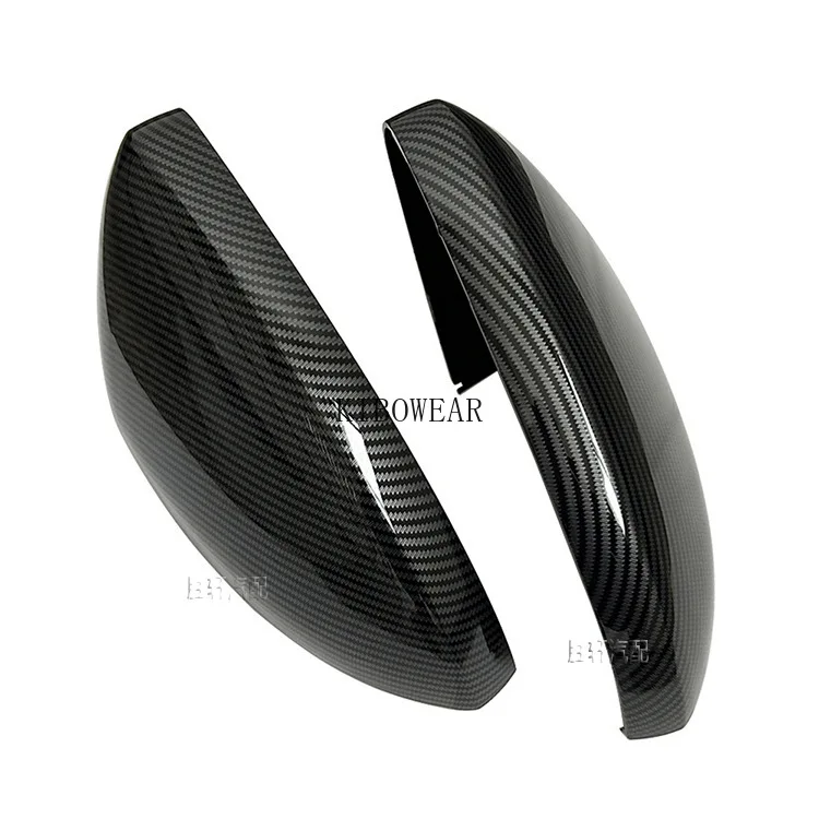 2pc Carbon Side Wing Mirror Cover Cap for Volkswagen Jetta MK7 America 2019-2025 W/O turn signal VII USA Auto replace part