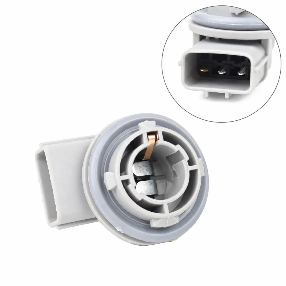 2PCS Copper Terminals Turn Signal Bulb Socket Double Contact Lightweight Front Turn Bulb Socket 15.5mm Interface