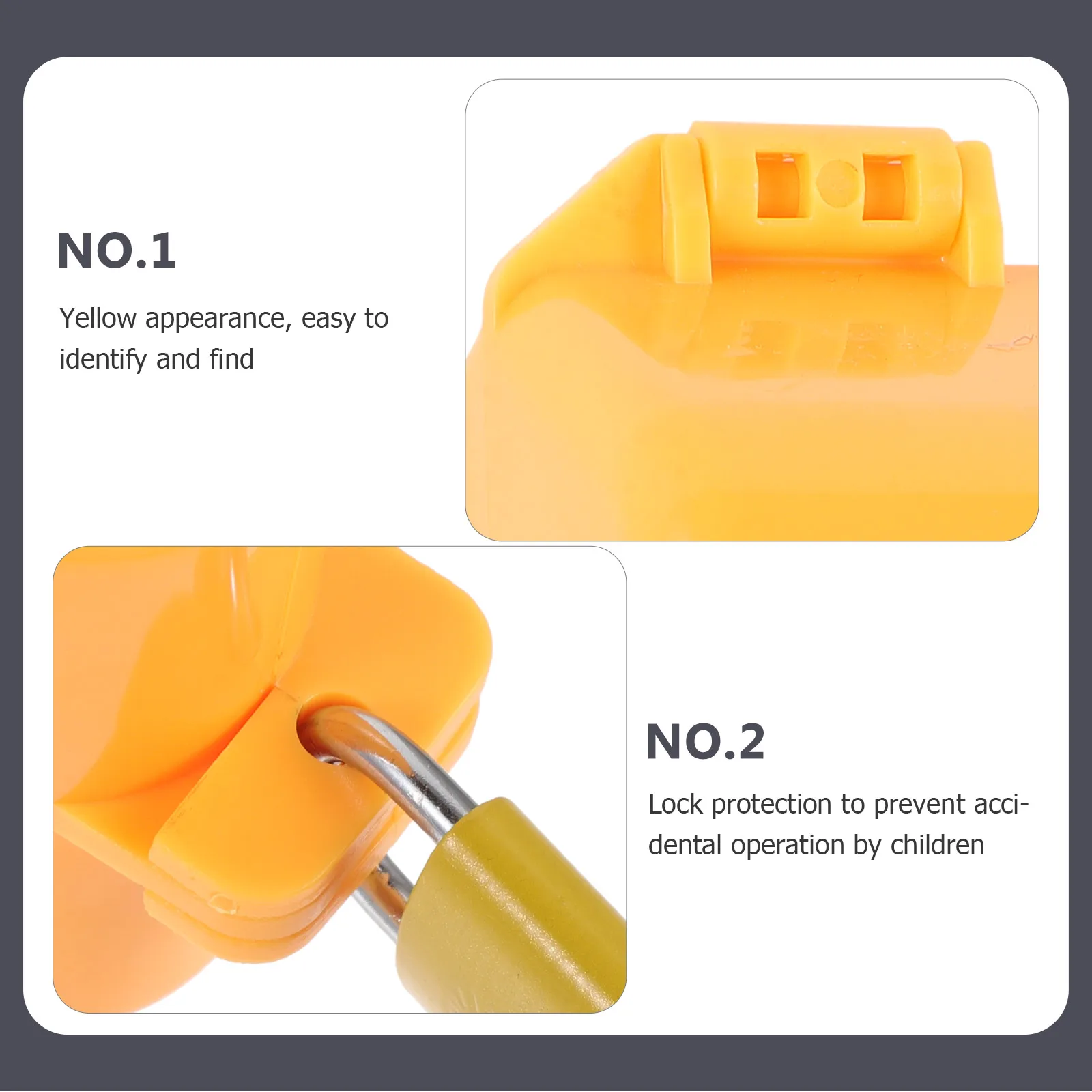 

Outdoor Water Faucet Lock Cover Yellow Child Proof Anti Theft for Hose Pipe Spigot Kitchen Accessories Durable Plastic Long