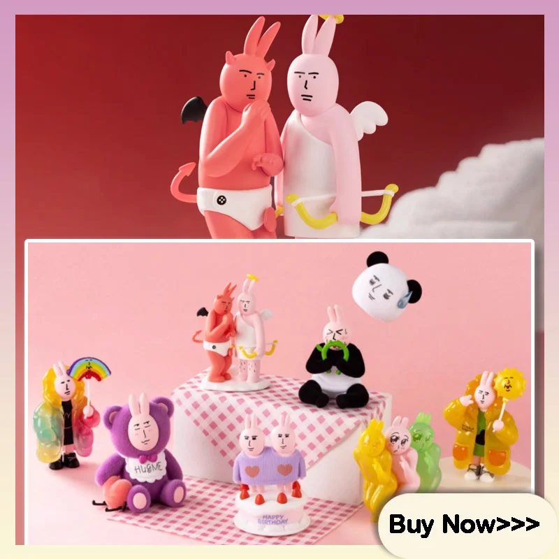 

Розовый кролик, красивое настроение, слепая коробка второго поколения, абстрактная, юмористическая, креативный, изысканный орнамент, сюрприз, загадочная коробка, подарки