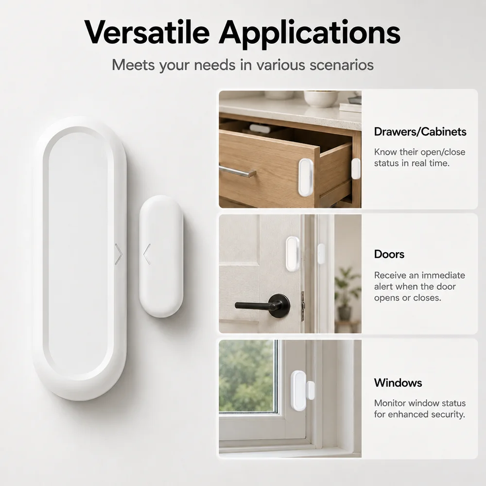 جهاز استشعار أمني لاسلكي مقاوم - مراجعة Window Alarm Sensor وسعره