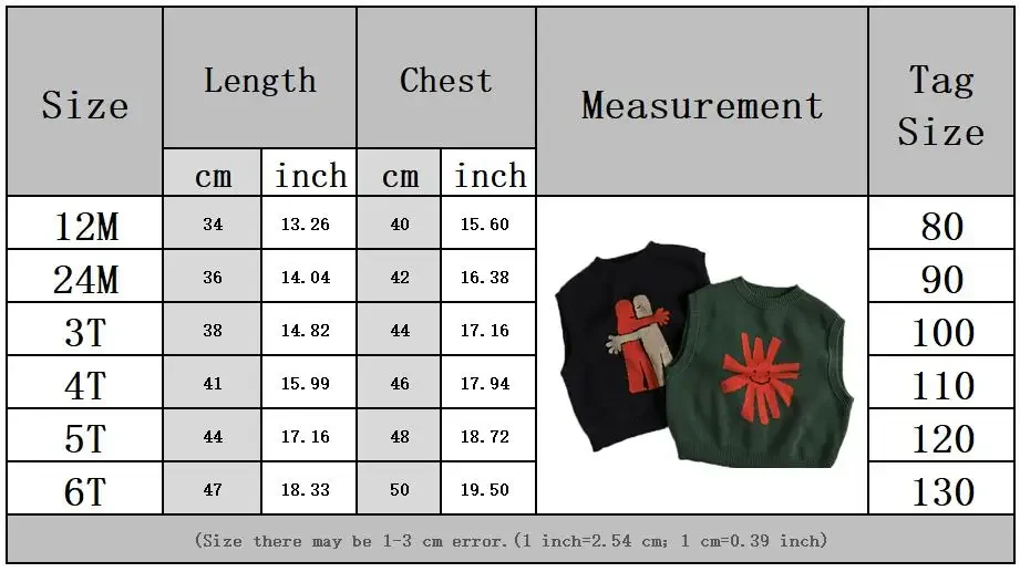 2023 herbst Kinder Gestrickte Weste Baby Jungen Mädchen Niedlichen Cartoon Ärmellose Pullover Kinder Weiche Lose Outwear Tops – Detail 1