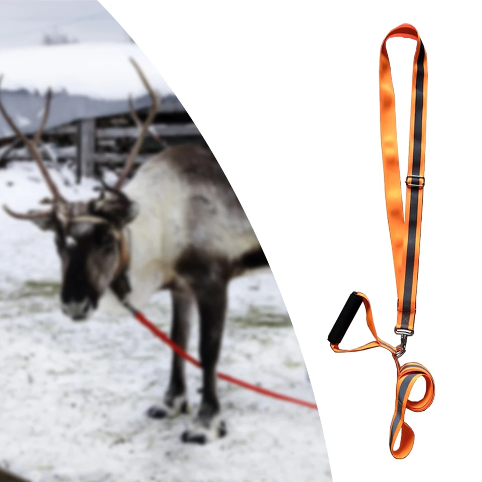 Arnés de arrastre de ciervo, cuerda de caza naranja, extractor de ciervos naranja, accesorios de cuerda de caza de ciervos para hombres, arnés de arrastre de ciervos para cazadores de ciervos