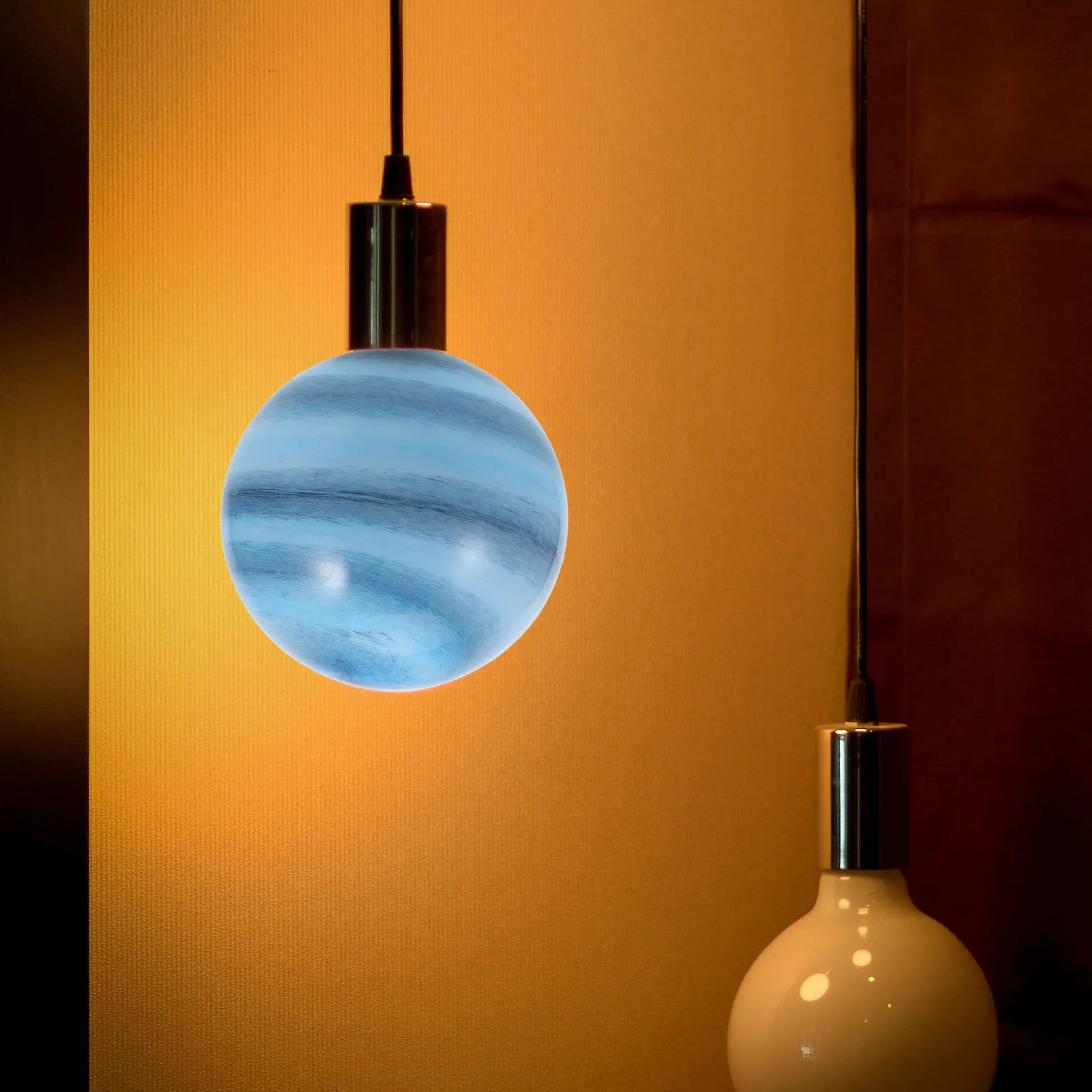 Round Glass Lamp Shade Globe Light Cover for Pendant Lights Chandeliers Living Room Bedroom Study Bar Decorative Lampshade