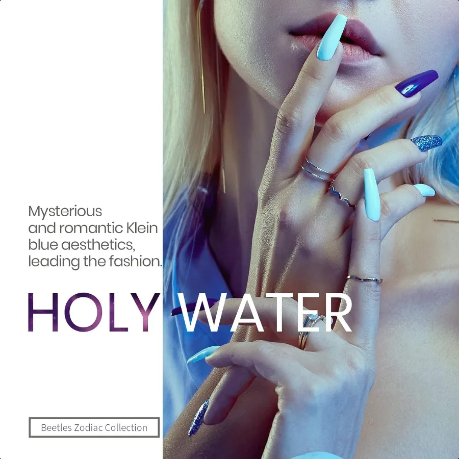 Coccinelles Vernis à ongles gel bleu Aquarius Holy Water Collection Vernis gel Cadeaux pour femmes