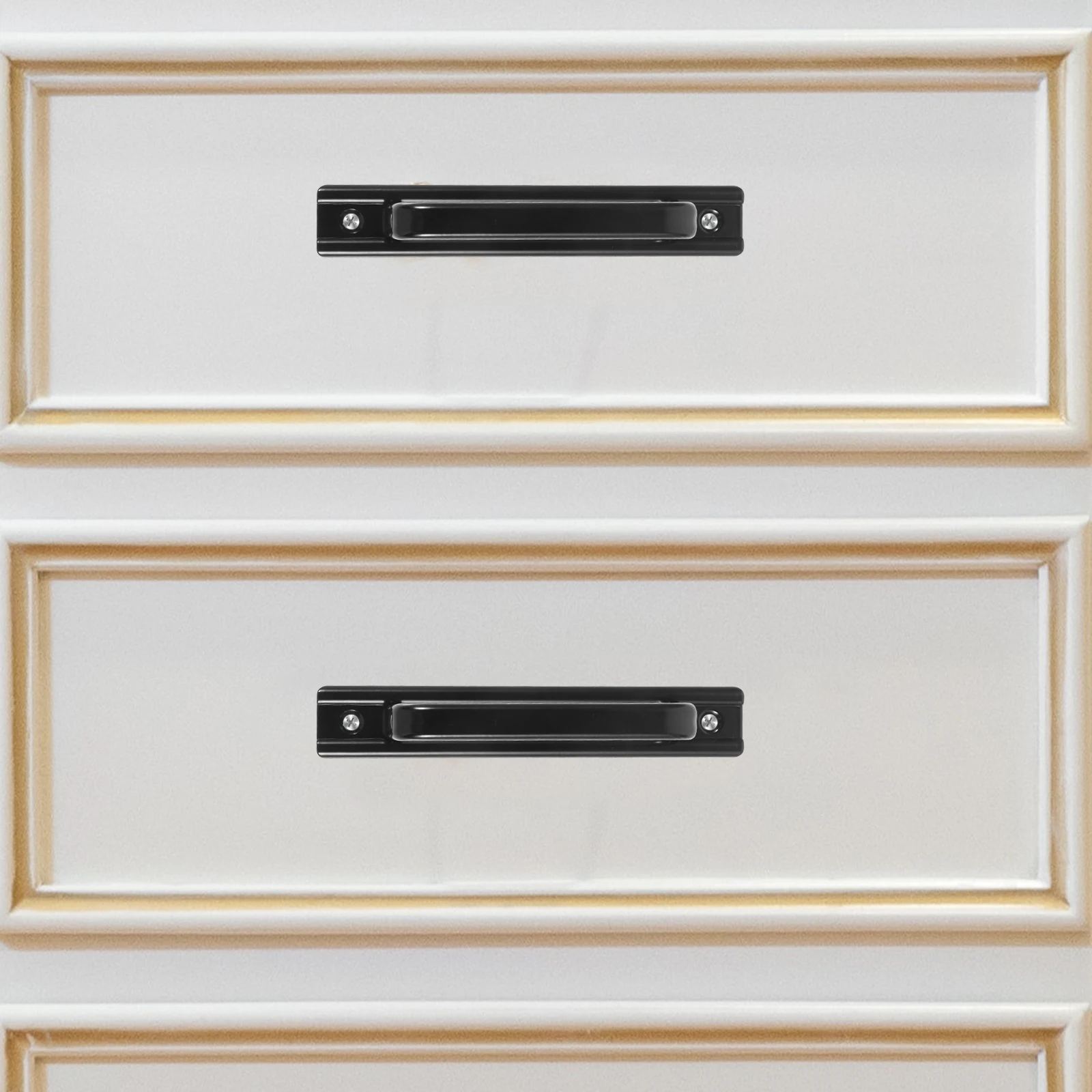 

2pcs Glass Door Handles Modern Aluminum Alloy Barn Door Handle for Sliding Doors Cabinet Pull Heavy Duty Window Open Handle