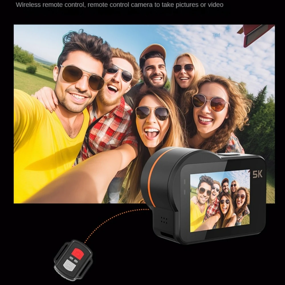 

5K30FPS Action Camera 2.0 Inch Touch Screen Wi-Fi Wide Angle Waterproof Video Recording Sports Cameras