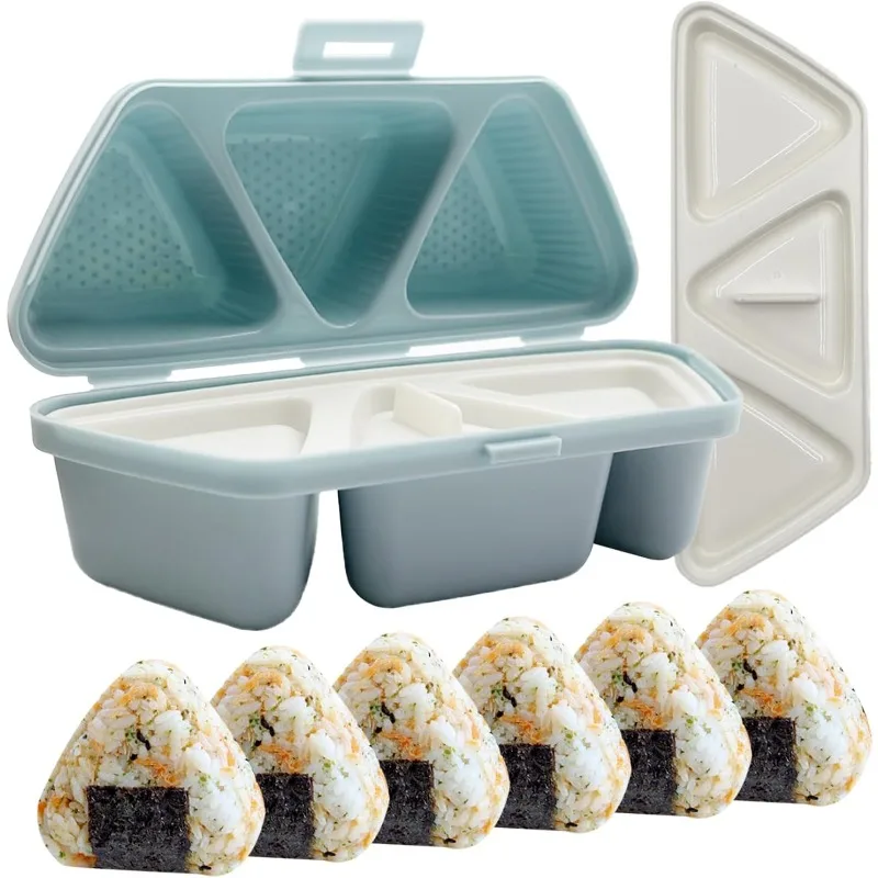 6 in 1 Trilater Form for Triangle Rice Ball Sushi Mould Sushi Bento Box Kitchen Party Supply Mold