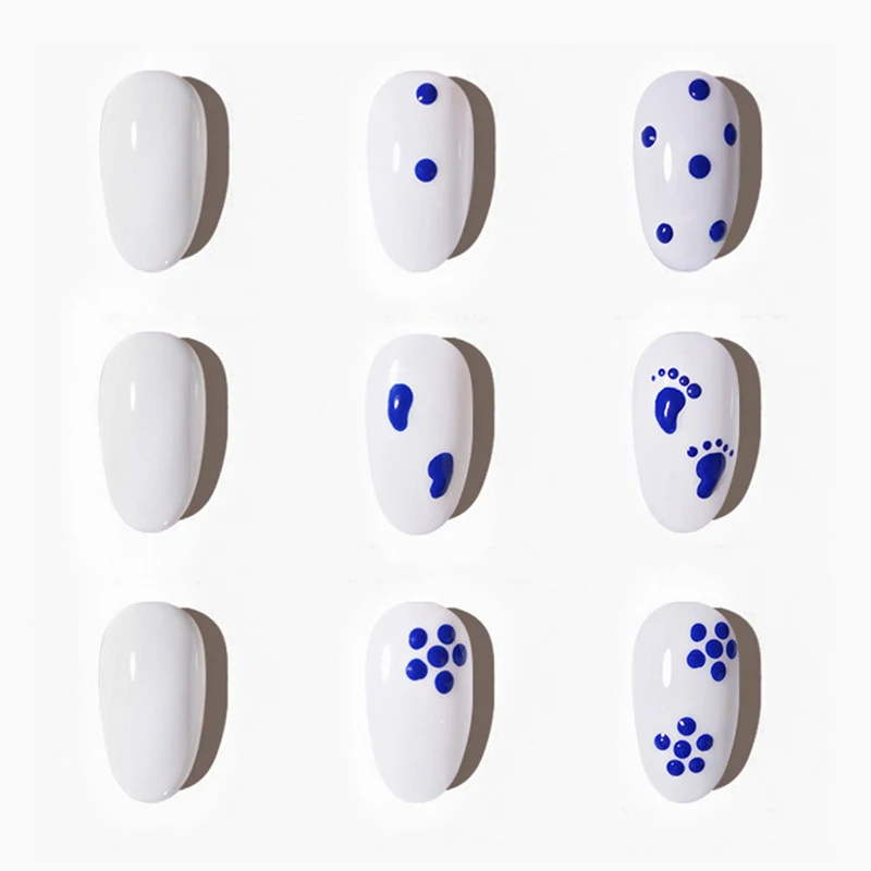 Stylo perceuse à Double tête, 5 pièces, stylo à pointe de peinture, brosse pour Nail Art, outil de manucure multicolore pour Salon de points