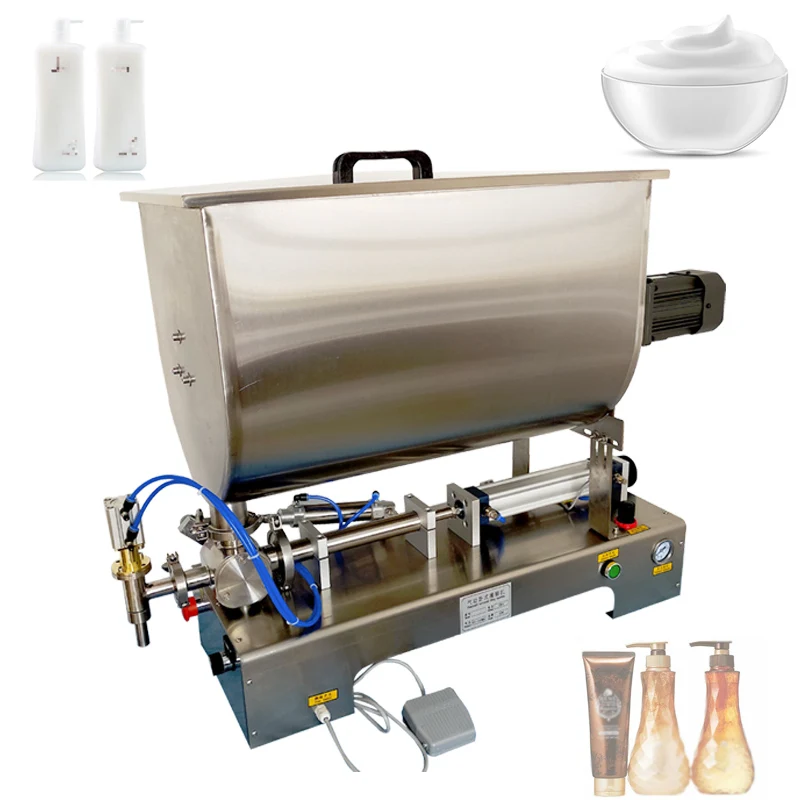 آلة تعبئة معجون السائل ذات الاستخدام المزدوج والعسل وزبدة الفول السوداني ومستحضرات التجميل وغسول السائل آلة تعبئة هوائية أفقية