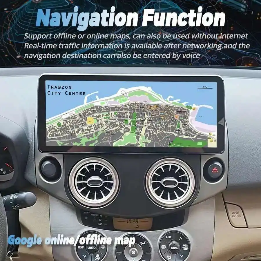 2 Din13.3inch Car Radio  For Toyota RAV4 RAV 4 2005-2013 Android 14 Multimedia Video Player Auto Audio Stereo GPS Carplay NO DVD