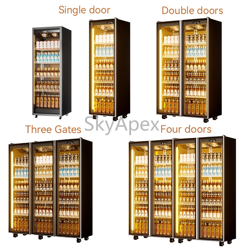 Sugornie 3 Doors Auto Defrost LED Light Beverage Cake Dessert Display Refrigerator For Convenience Store Energy Saving Low Noise