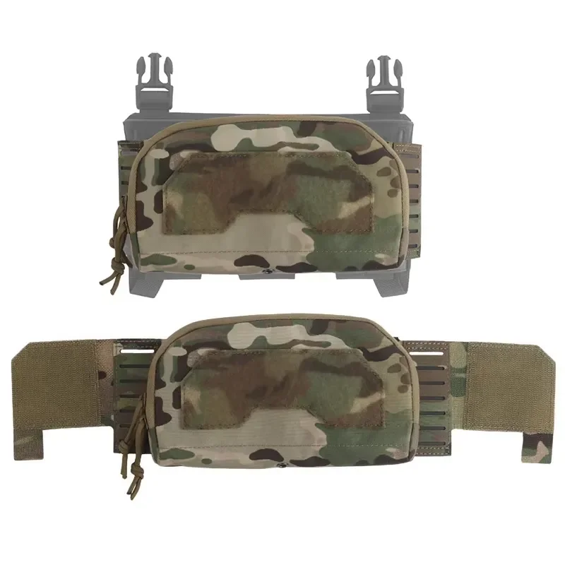 Tactical Triple Magazine Pouch Admin Panel MOLLE Compatible Front Storage Bag For Plate Carrier Vest Compact Utility