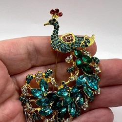 Peacock Brooch European and American High Quality Vintage Animal Brooch Cartoon Cute Gift Accessories Clothing Accessories