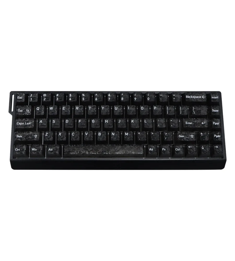 [Forged carbon fiber pattern keycap] English/Japanese/Russian/Korean PC keyboard keys