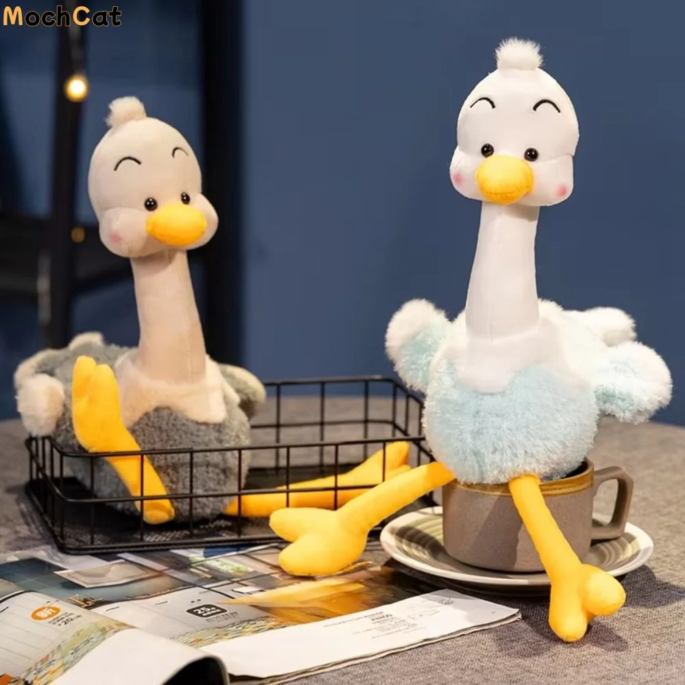 

Cartoon Animal Ostrich Plush Doll Soft Stuffed Cute Long-Legged Ostrich Plush Toy 25cm Ornament Ostrich Plush Doll