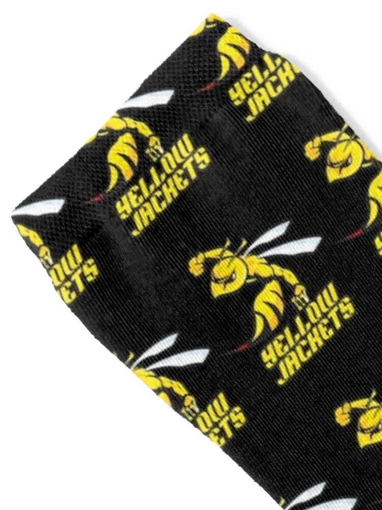 Yellow Jackets Sports Logo Socks