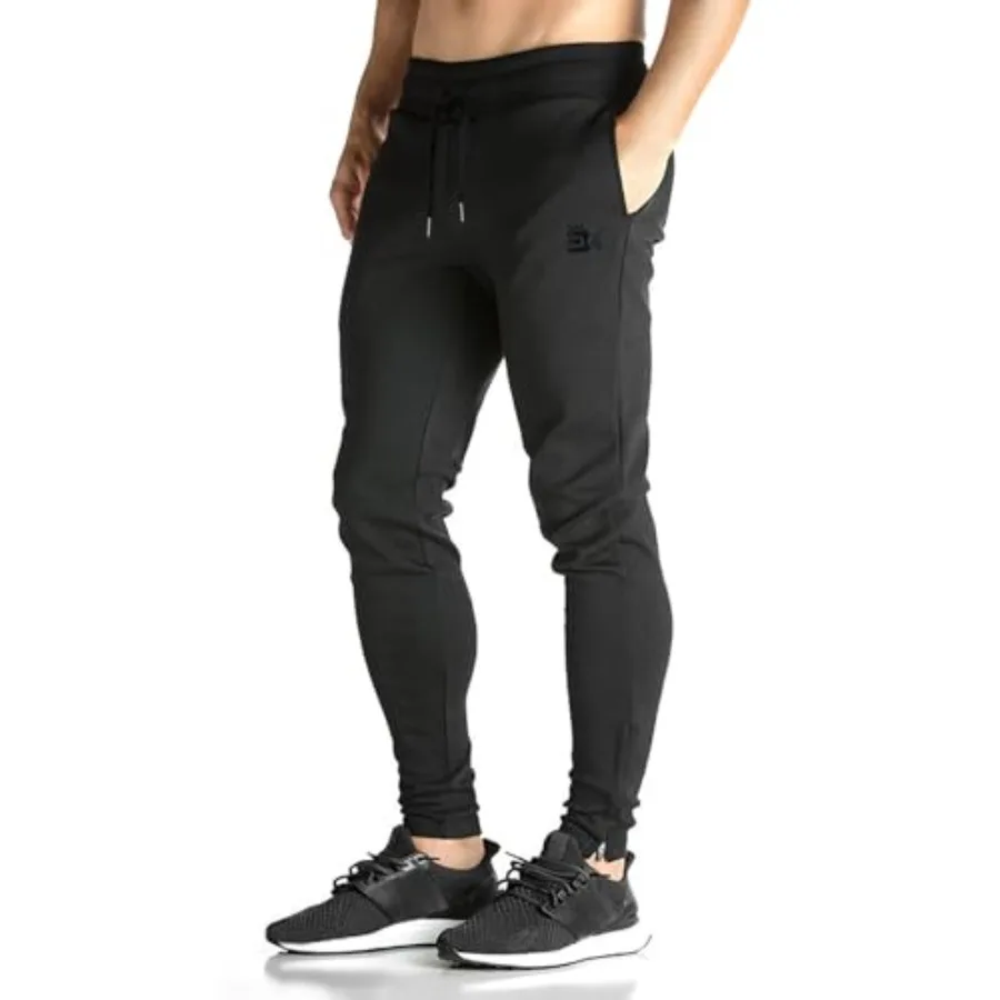 

BROKIG Men's Zip Joggers Casual Gym Workout Track Pants