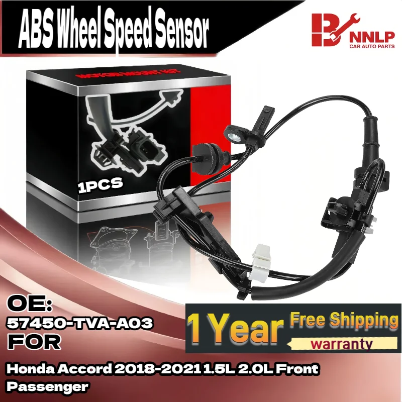 Para frente direita lado direito abs sensor de velocidade da roda para honda accord 2018-2021 1.5l 2.0l 57450-tva-a03