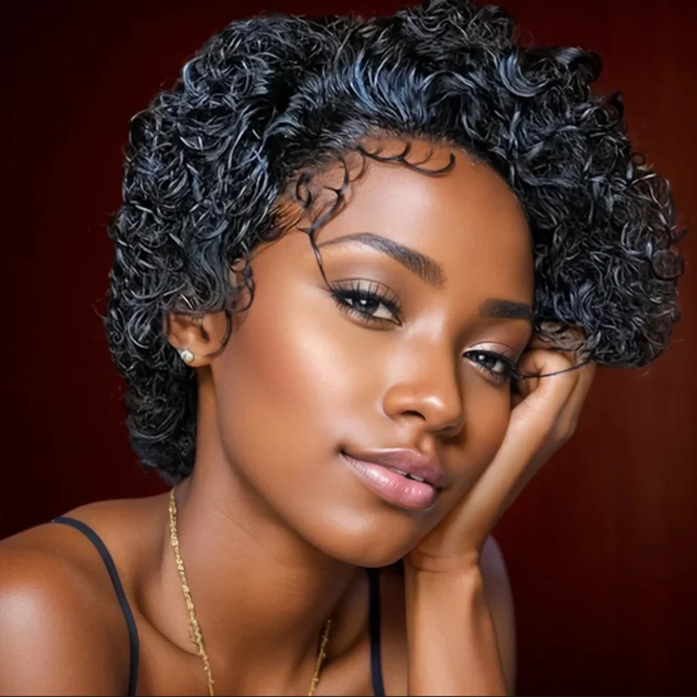 

Pixie Cut Wig Human Hair 13x1 Lace Frontal Wigs Human Hair Short Bob Human Hair Wigs For Women Lace Front Human Hair Wig