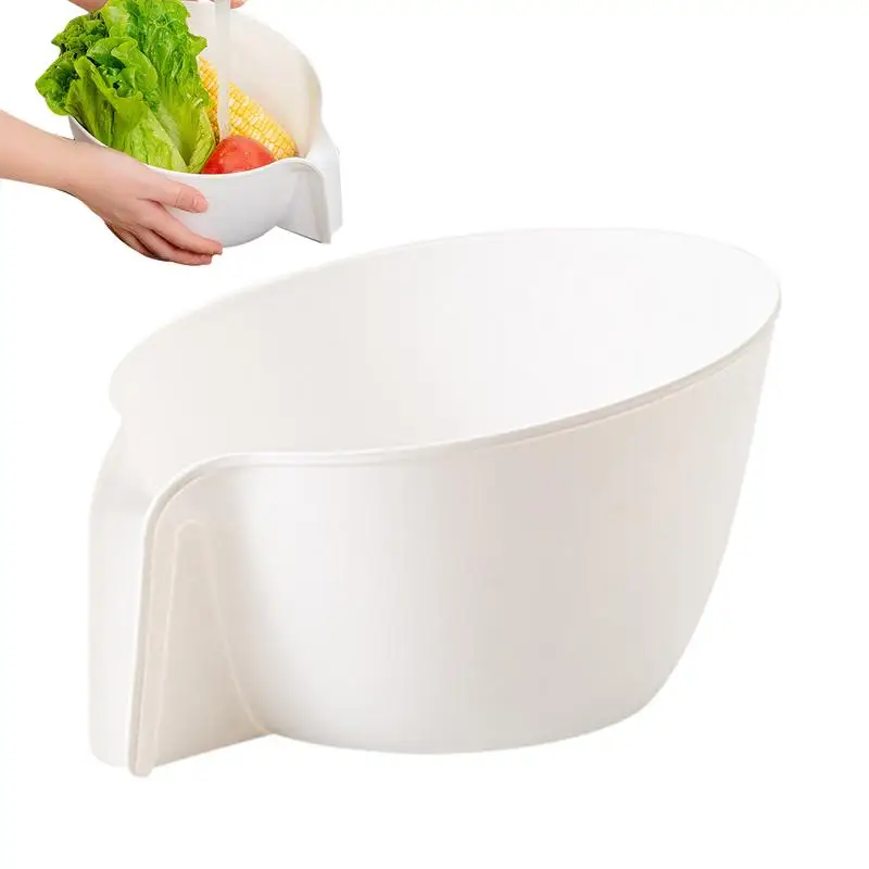 

Multifunctional Drain Basket Plastic Rice Colander Household Kitchen Fruit Vegetable Storage Bowl Basin Sink Strainer Basket