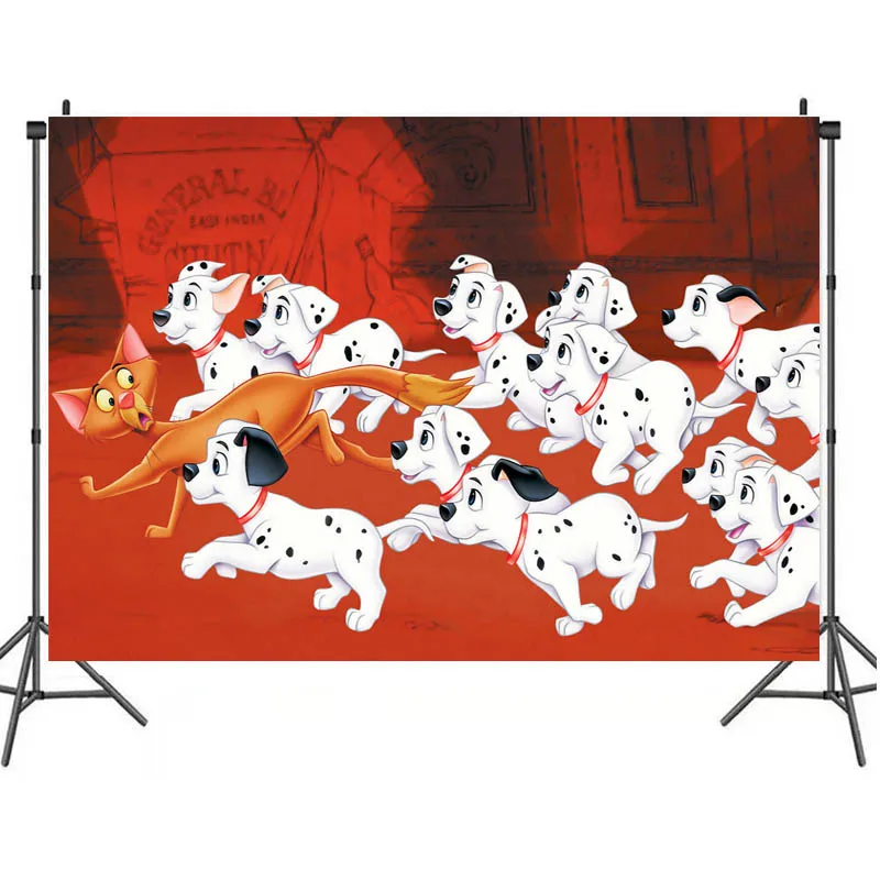 Disney One Hundred and One Dalmatian Background Birthday Party Supply 101 Dalmatians Tapestry Backdrop Home Decortion Baby Gift