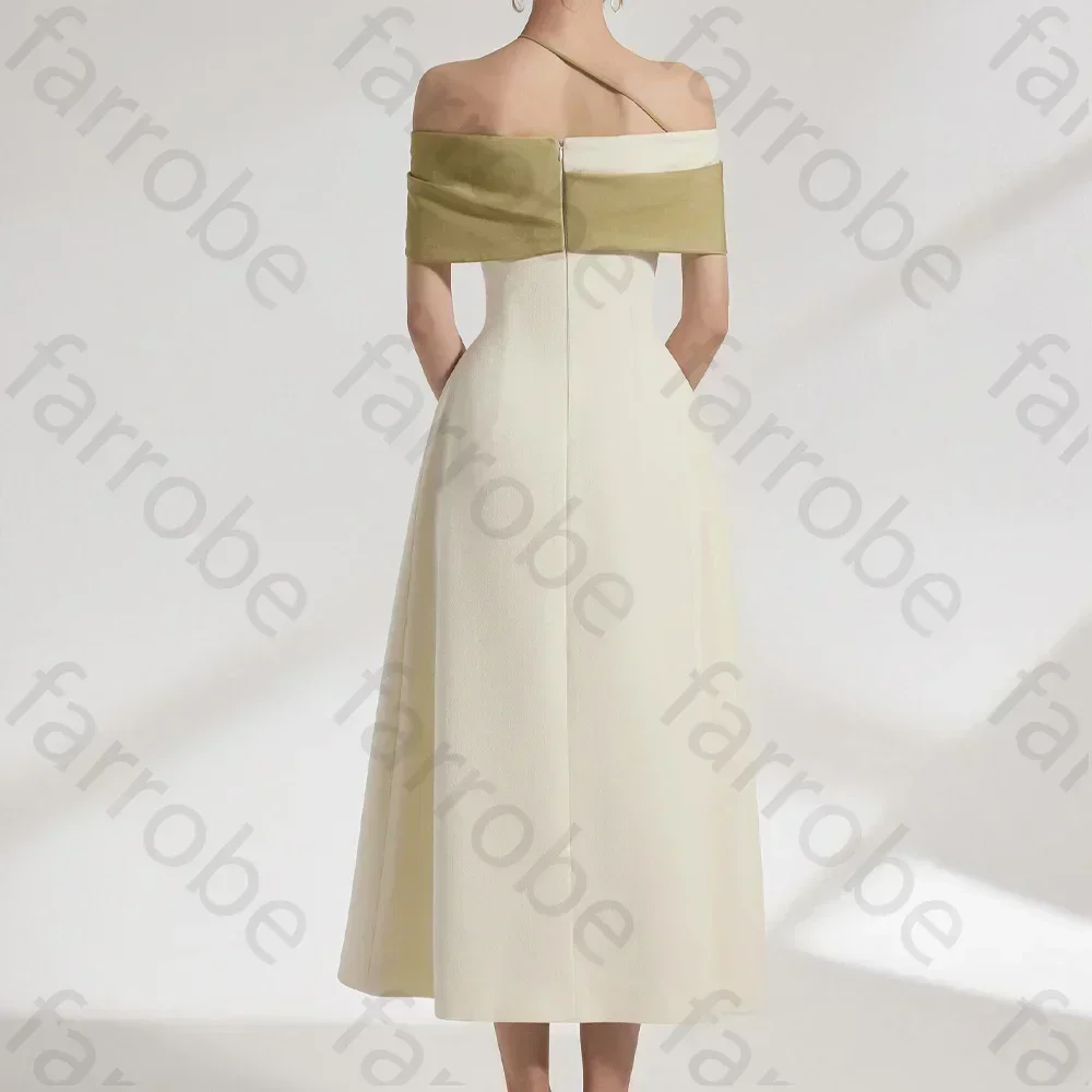 Off-shoulder Midi Dress A-Line Evening Dresses Formal Modern Exquisite High Quality Prom Party Gowns for Women Customized