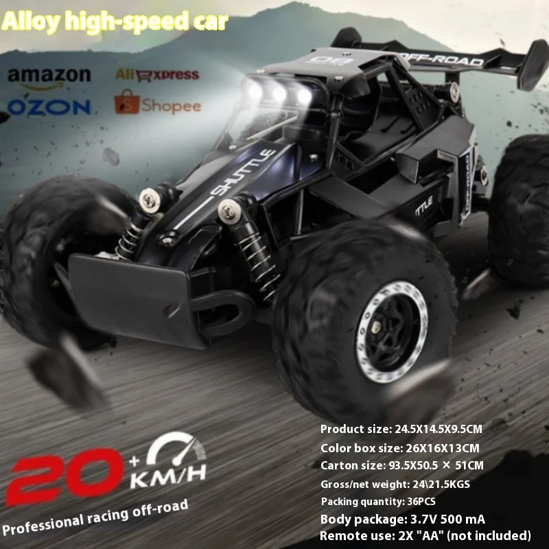 1: 16 Full Scale Remote Control All Terrain Climbing Off Road Classic Rear Drive High Speed Drift Formula Racing Model